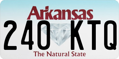AR license plate 240KTQ