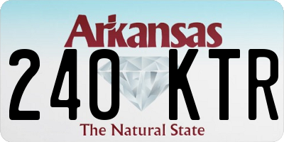 AR license plate 240KTR