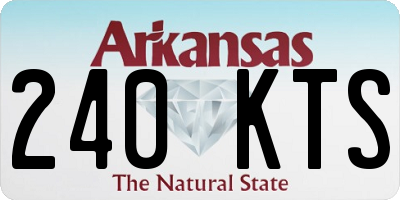 AR license plate 240KTS