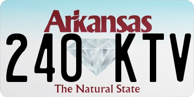 AR license plate 240KTV