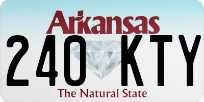 AR license plate 240KTY