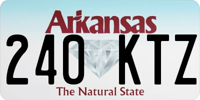 AR license plate 240KTZ