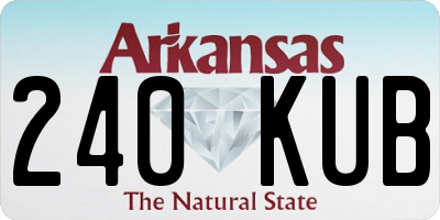 AR license plate 240KUB
