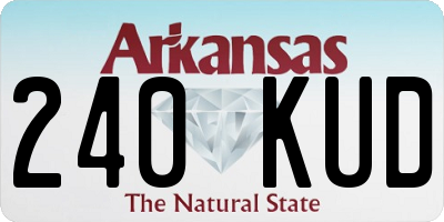 AR license plate 240KUD