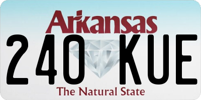 AR license plate 240KUE