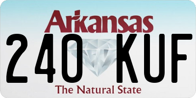 AR license plate 240KUF