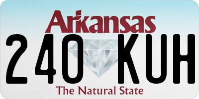 AR license plate 240KUH