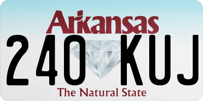AR license plate 240KUJ