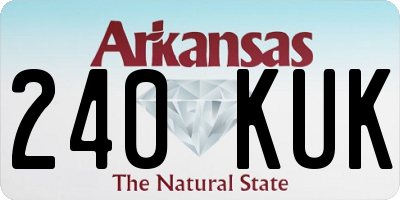 AR license plate 240KUK