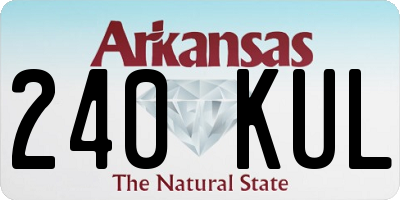 AR license plate 240KUL