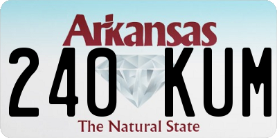 AR license plate 240KUM