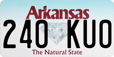AR license plate 240KUO