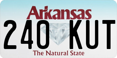 AR license plate 240KUT