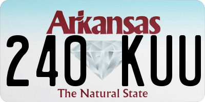 AR license plate 240KUU