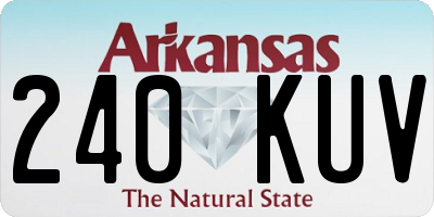 AR license plate 240KUV