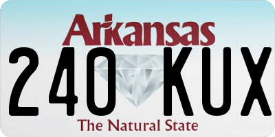 AR license plate 240KUX