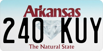 AR license plate 240KUY