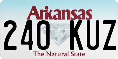 AR license plate 240KUZ