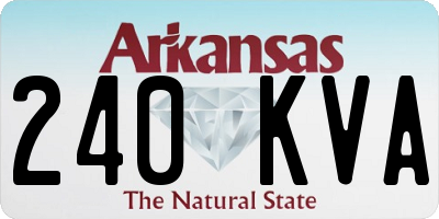 AR license plate 240KVA