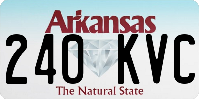 AR license plate 240KVC