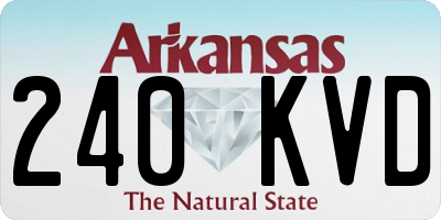 AR license plate 240KVD