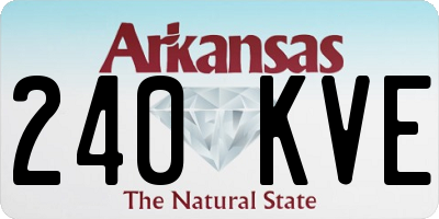 AR license plate 240KVE
