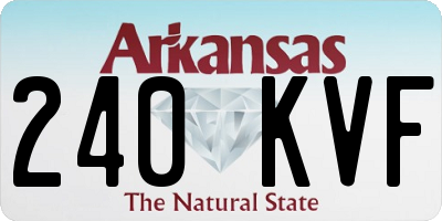 AR license plate 240KVF