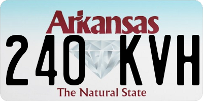 AR license plate 240KVH
