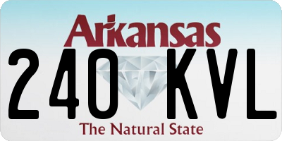 AR license plate 240KVL