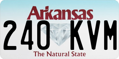 AR license plate 240KVM