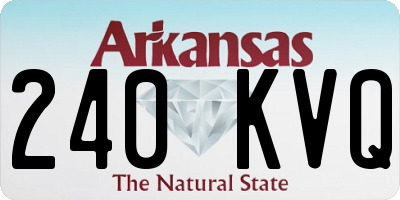 AR license plate 240KVQ