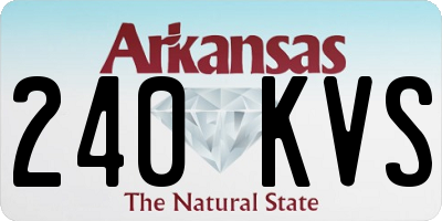 AR license plate 240KVS