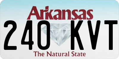 AR license plate 240KVT
