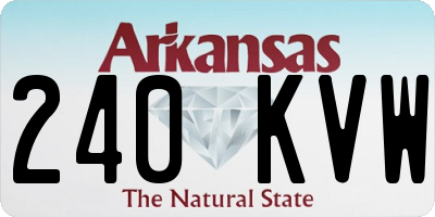 AR license plate 240KVW