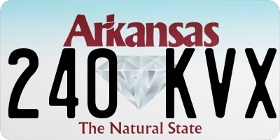AR license plate 240KVX