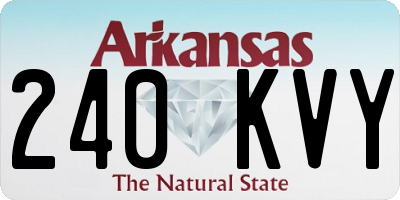 AR license plate 240KVY