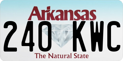 AR license plate 240KWC