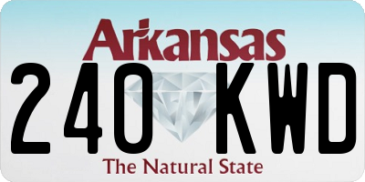 AR license plate 240KWD