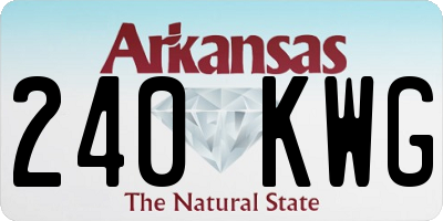 AR license plate 240KWG