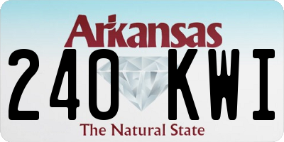 AR license plate 240KWI