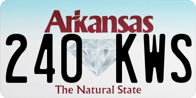 AR license plate 240KWS