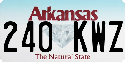 AR license plate 240KWZ