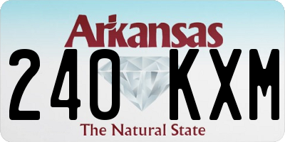 AR license plate 240KXM