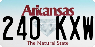 AR license plate 240KXW
