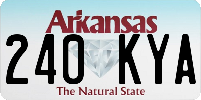 AR license plate 240KYA