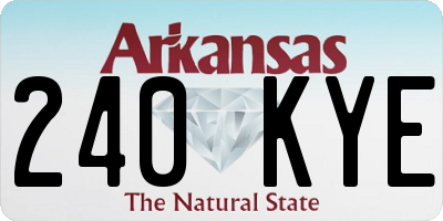 AR license plate 240KYE