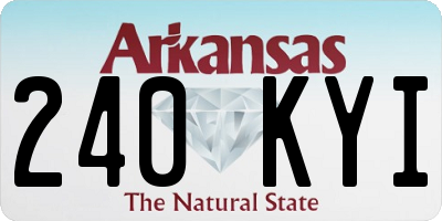 AR license plate 240KYI