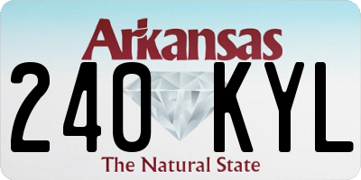 AR license plate 240KYL