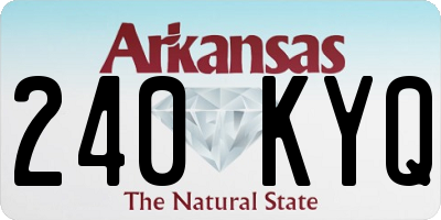 AR license plate 240KYQ
