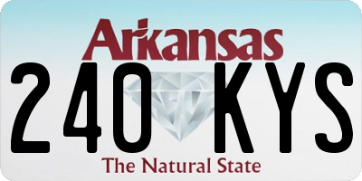 AR license plate 240KYS
